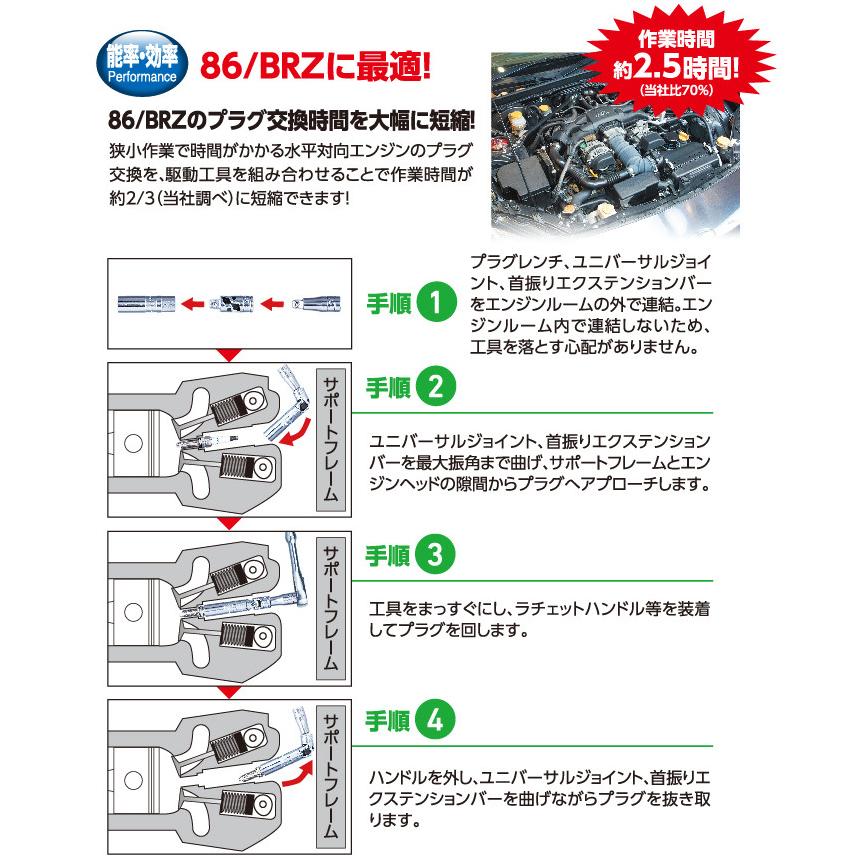 KTC 京都機械工具 電気装置 ATB34P16 スパークプラグレンチセット[16点] | KTC | 01