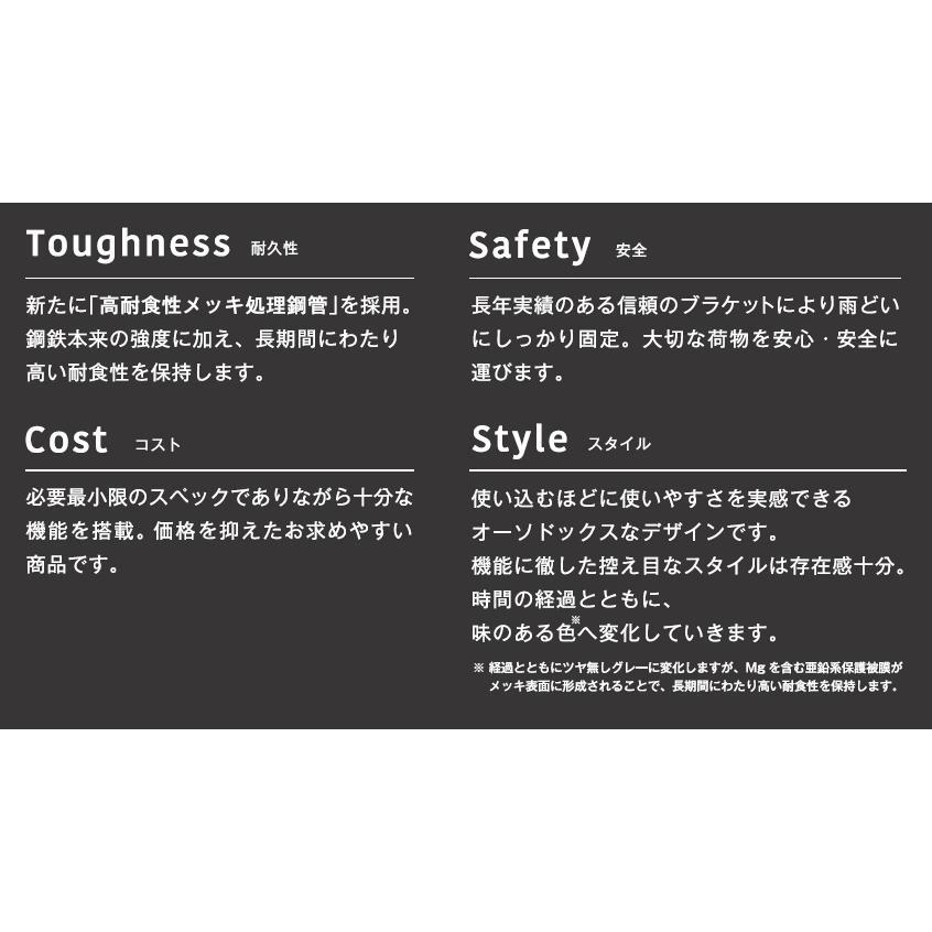 【在庫あり即納!!】タフレック UH33 ハイゼットカーゴ S321V S331V / エブリイ DA64V DA64W ハイルーフ用 6本脚 業務用 ルーフキャリア TUFREQ 精興工業 | 精興工業 | 05