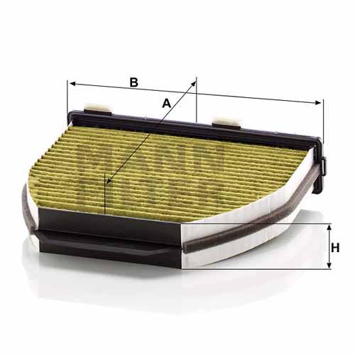 MANN FILTER FP29005/1 メルセデスベンツ CLS(C218) / Cクラス(W204) / Eクラス(C207/W212) / GLK(X204) 用 高性能エアコンフィルター｜creer-net｜02