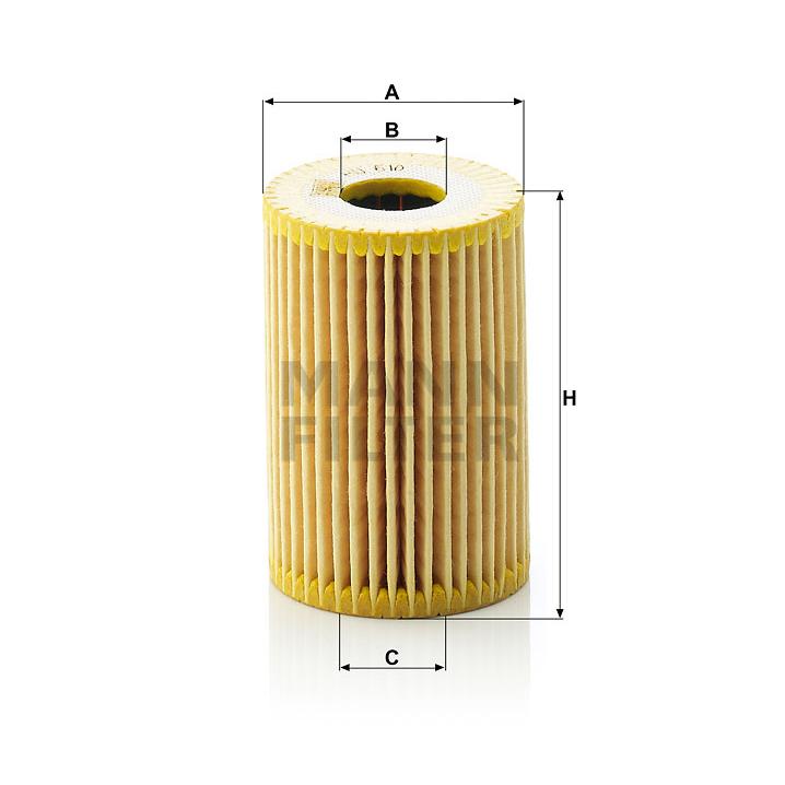 MANN FILTER オイルフィルター HU610X メルセデス・ベンツ 168032 Aクラス(W168) 等用 輸入車用 オイル ...