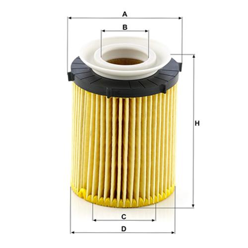 MANN FILTER オイルフィルター HU711/6Z ベンツ W176 Aクラス / W205 C
