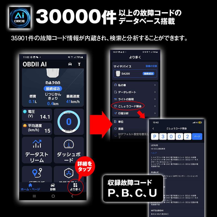 MAXWIN（マックスウィン） OBD2 AI 診断機 OBD2-EDI01 AIアドバイザー