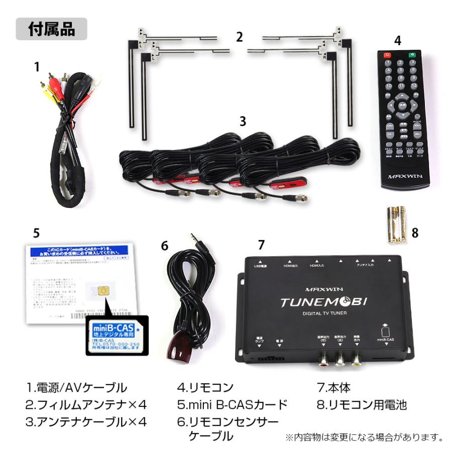 MAXWIN 4x4 車用フルセグ地デジチューナー：3点セット・新品・未使用 MAXWIN（マックスウィン） MAXWIN HDMI入出力機能付きフルセグ地デジ