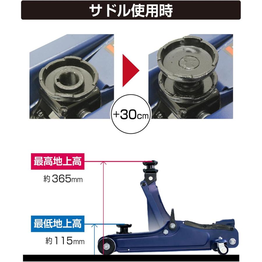 メルテック 大自工業 Meltec FA-24 2t油圧ジャッキ ローダウン