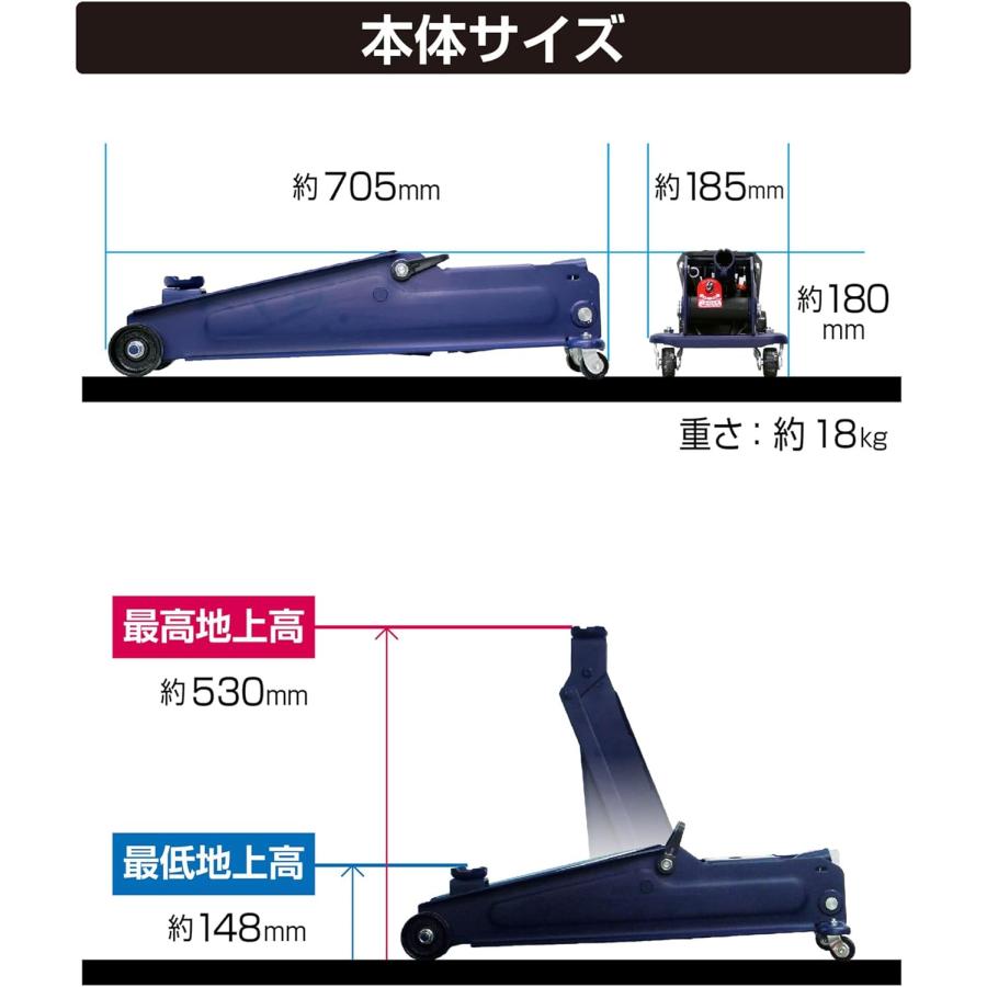 メルテック 大自工業 Meltec 油圧 FA-31 3t油圧ジャッキ スーパー