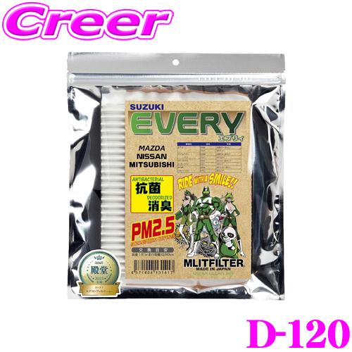 MLIT MLITFILTER エムリットフィルター D-120 スズキ DA64 DA17