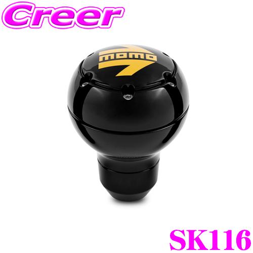 おしゃれ MOMO モモ シフトノブ SK116 ROUND METAL BLACK ラウンド