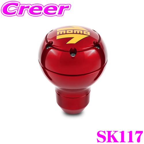 MOMO（モモ） シフトノブ SK117 ROUND METAL RED(ラウンドメタル