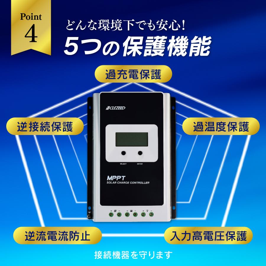 CLEZEED クレジード MPPTソーラーチャージコントローラー 40A