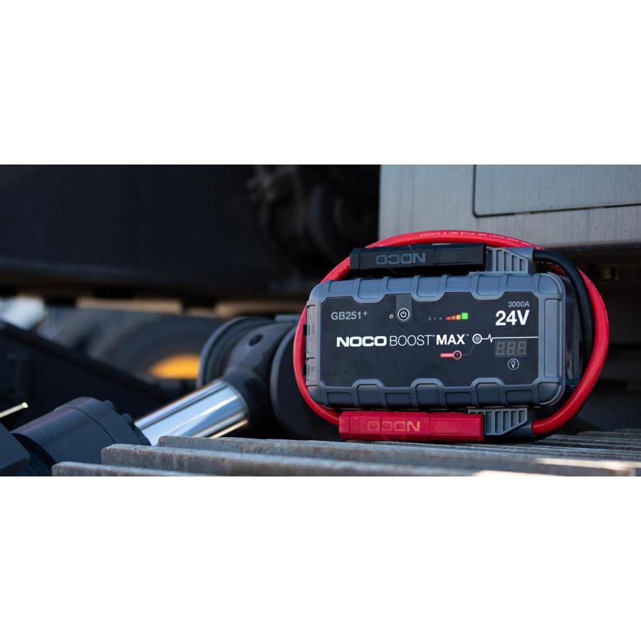 【在庫処分特価248,000円→198,400円】NOCO ノコ GB251+ BOOST MAX リチウム ジャンプスターター 24V/3000A LEDランプ付の画像