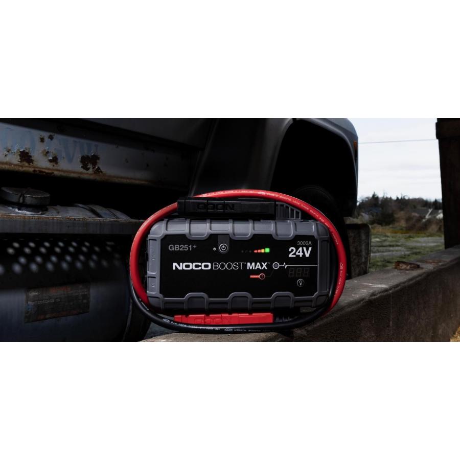 【在庫処分特価248,000円→198,400円】NOCO ノコ GB251+ BOOST MAX リチウム ジャンプスターター 24V/3000A LEDランプ付の画像