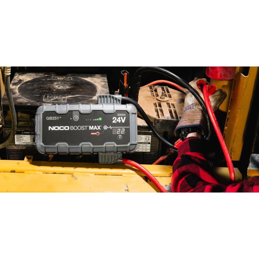 【在庫処分特価248,000円→198,400円】NOCO ノコ GB251+ BOOST MAX リチウム ジャンプスターター 24V/3000A LEDランプ付の画像