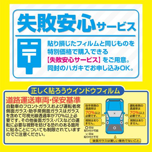 今ならヘラ付き！ カット済み カーフィルム ヴェルファイア H30W H35W スーパーブラック ハードコートフィルム 貼りやすい | ペルシード | 03