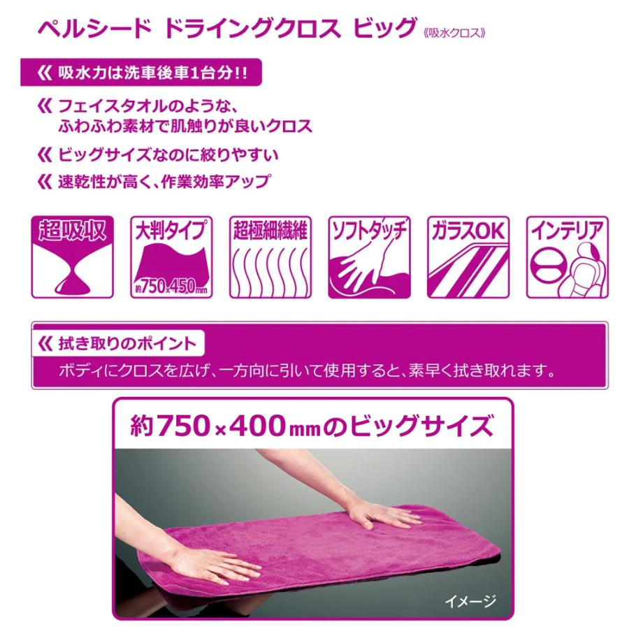 ペルシード シャンプー + 撥水コーティング + クロス セット 日本製 ノーコンパウンド 洗車 スプレー ガラスコーティング 汚れ 劣化 防止 | ペルシード | 06