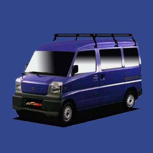 タフレック PH233D+ U61V U62V U67V U68V U69V ミニキャブ ハイルーフ(全高191cm)車 6本脚 業務用 ルーフキャリア TUFREQ 精興工業 | 精興工業 | 01