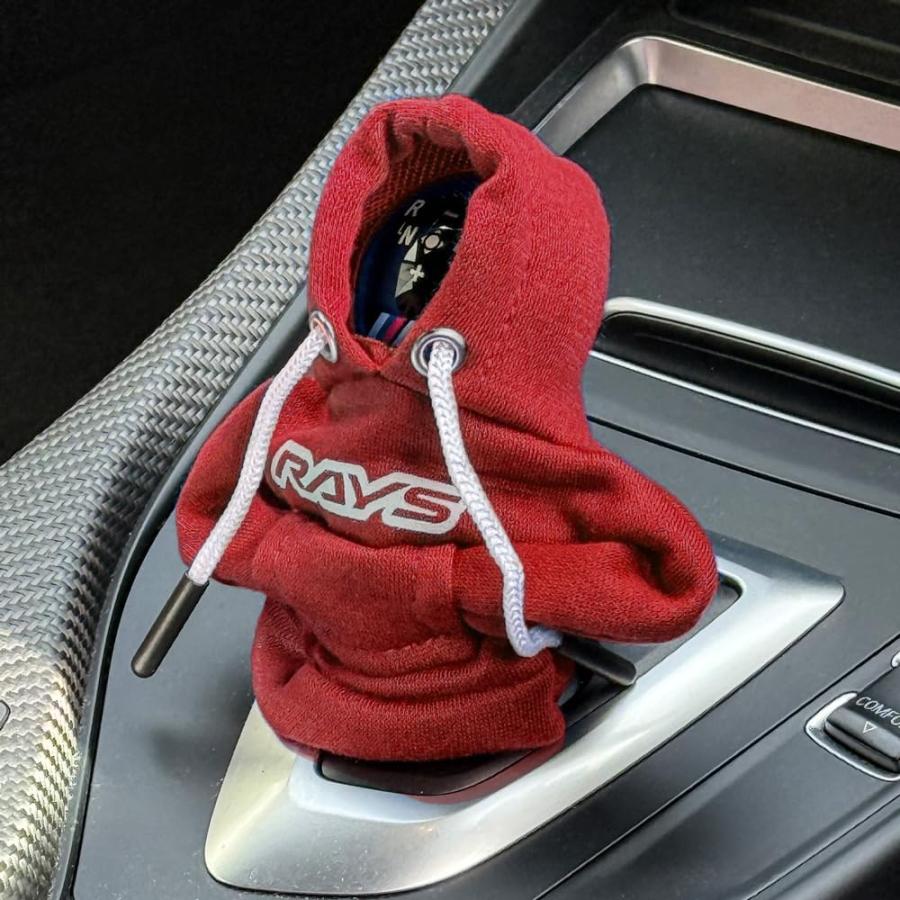 RAYS レイズ シフトノブカバー レッド RAYS OFFICIAL SHIFT KNOB COVER