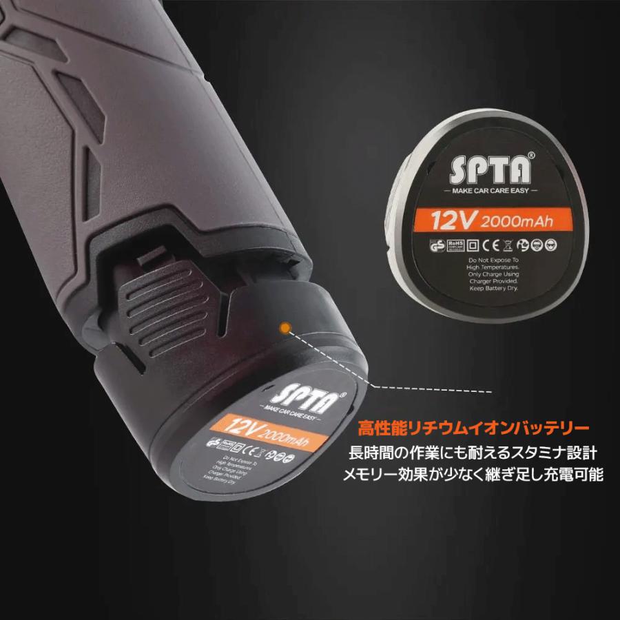正規代理店】 SPTA ポリッシャー コードレス 充電式 125mm 5インチ