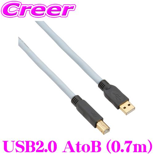 USBケーブル SUPRA USB2.0 AtoB 0.7m USB A端子 ⇒ USB B端子 高音質 ハイスピード 伝送 | 