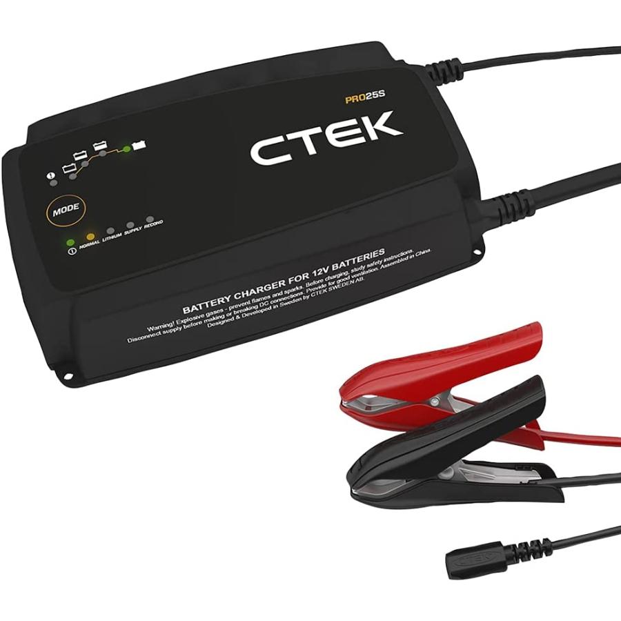 TCL CTEK PRO25S JP バッテリー充電器 自動制御機能付き 12V鉛蓄バッテリー対応 日本正規品 安心メーカー2年保証付き | TCL | 01
