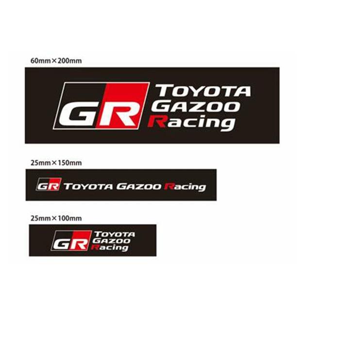 TGR ステッカー3枚セット TGRC-A275-01 黒 TOYOTA GAZOO Racing collection 公式グッズ ...