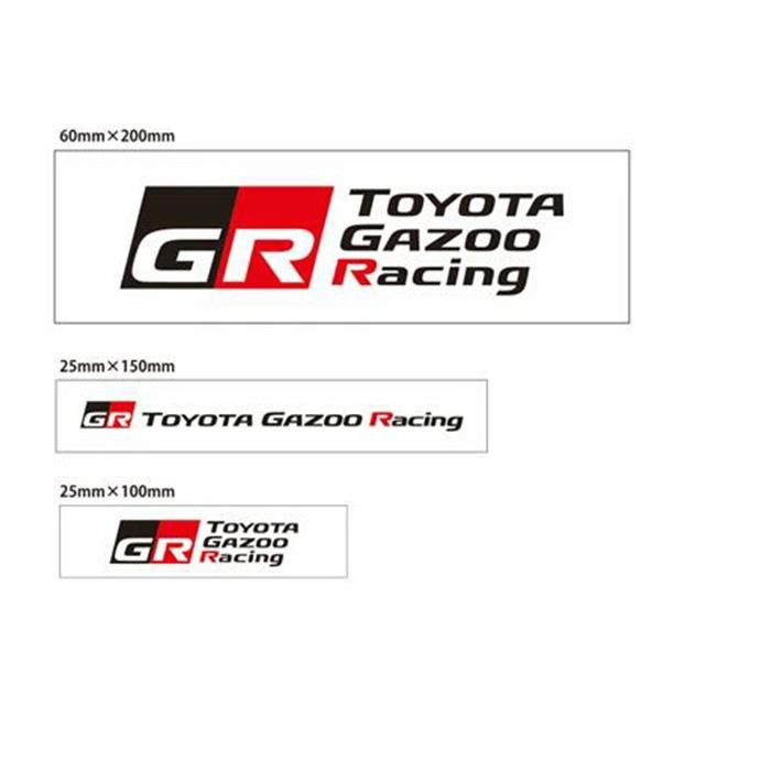 TGR ステッカー3枚セット TGRC-A275-02 白 TOYOTA GAZOO Racing collection 公式グッズ ...