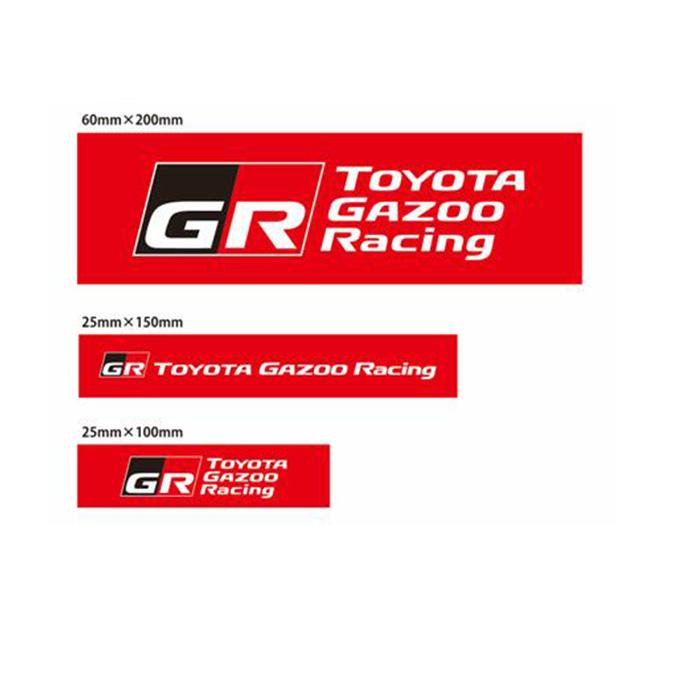 TGR ステッカー3枚セット TGRC-A275-03 赤 TOYOTA GAZOO Racing collection 公式グッズ ...