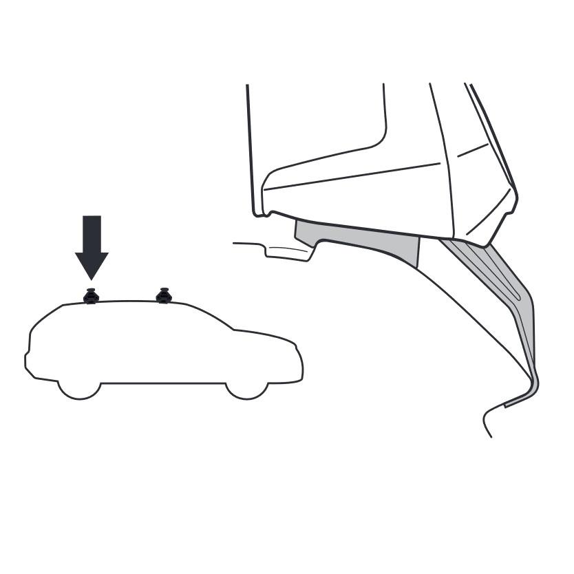 THULE（スーリー） マツダ KF系 CX-5 (ルーフレール無し)用 ルーフ 