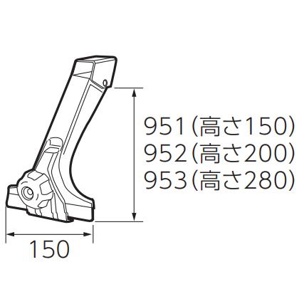 日本正規品 THULE SQUAREBARSYSTEM 953 スーリー スクエアバーシステム