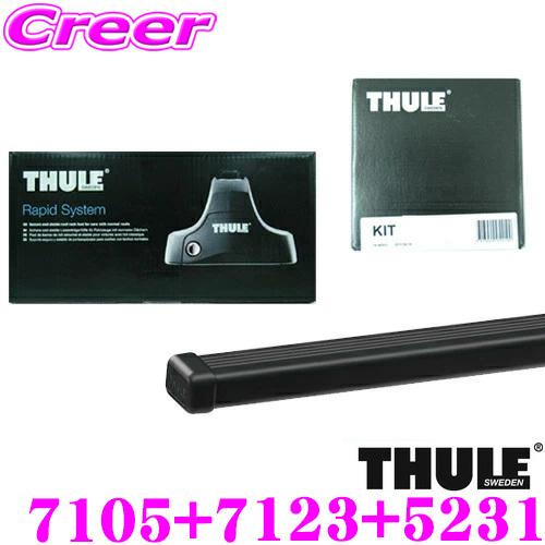 THULE（スーリー） ルーフキャリア取付3点セット ルノー ルーテシア5 5 