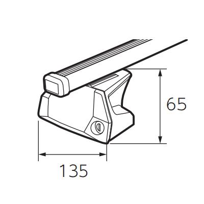 Thule Evo Flush Rail 7106 スーリー エヴォ フラッシュレール Evo フラッシュレール用フット 753後継モデル | THULE | 01