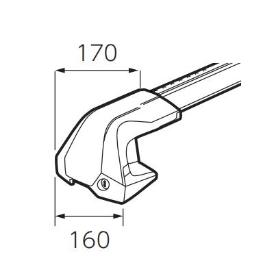 THULE Edge Clamp 7205 スーリー エッジクランプ ノーマルルーフ
