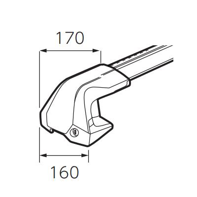 【在庫あり即納!!】THULE Edge Clamp 7205 スーリー エッジクランプ ノーマルルーフ用 スムース形状 キャリアフット｜creer-net｜04