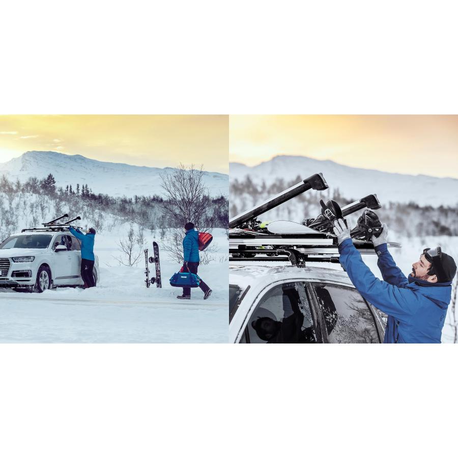 THULE Snow Pack Extender TH7325  スノーパック エクステンダー スキー/スノーボードアタッチメント スキー5セットorスノボ2セット | THULE | 04