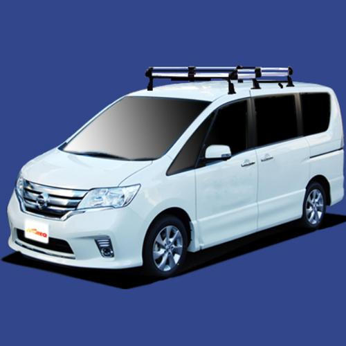 タフレック HF432B+ C26 セレナ パノラミックルーフ車除く 6本脚 業務用 ルーフキャリア TUFREQ 精興工業 | 精興工業 | 01