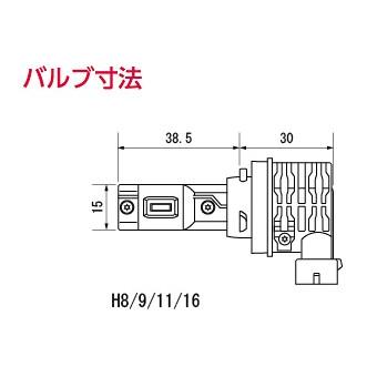 ヴァレンティ（VALENTI） LEB03-H8-60 ジュエルLEDヘッド＆フォグ