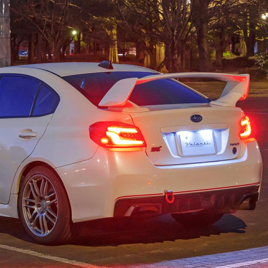 ヴァレンティ TSWRXU-RG-1 ジュエルLEDテールランプ ウルトラ レッドレンズ/グロスブラック スバル VAB WRX STI VAG WRX S4 用 | ヴァレンティ | 01