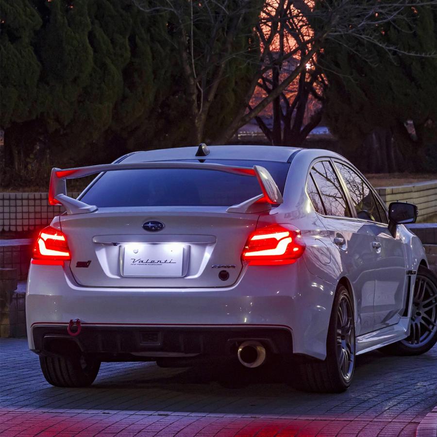 ヴァレンティ TSWRXU-RG-1 ジュエルLEDテールランプ ウルトラ レッドレンズ/グロスブラック スバル VAB WRX STI VAG WRX S4 用 | ヴァレンティ | 02