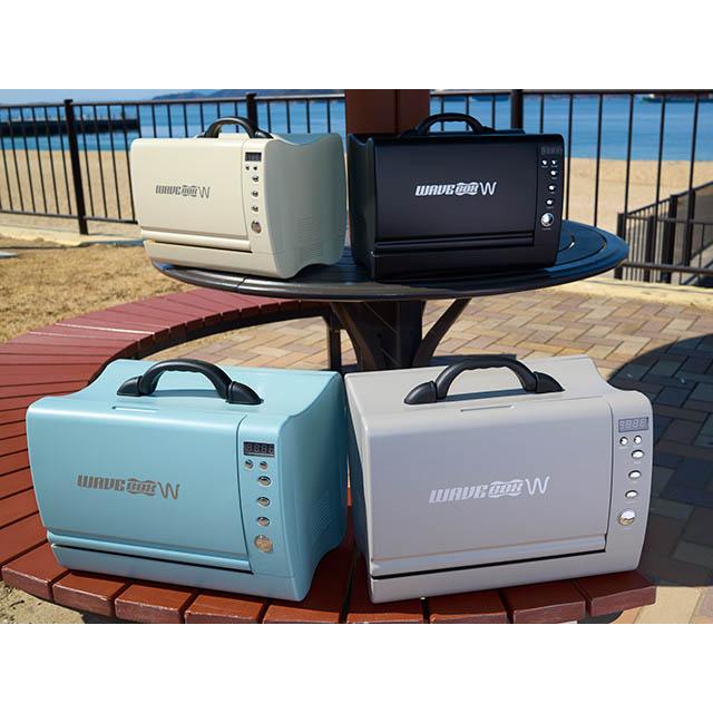 【在庫あり即納!!】WAVE BOX W BLACK ポータブル電子レンジ トラフィック ブラック アウトドア キャンプ レジャー 工事 旅行 ロケ 料理 外 車内 車 |  | 03