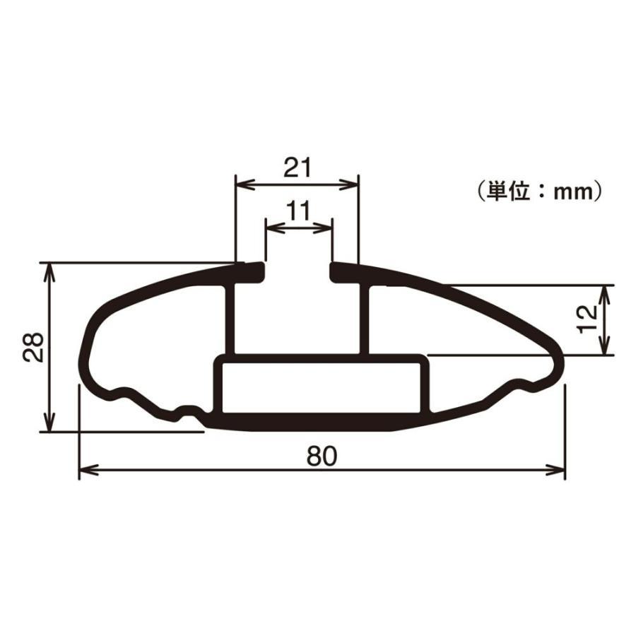 inno エアロバー　1本 INNO XB100BK エアロベースバー 長さ1000mm 1本入り 極限のローダウン