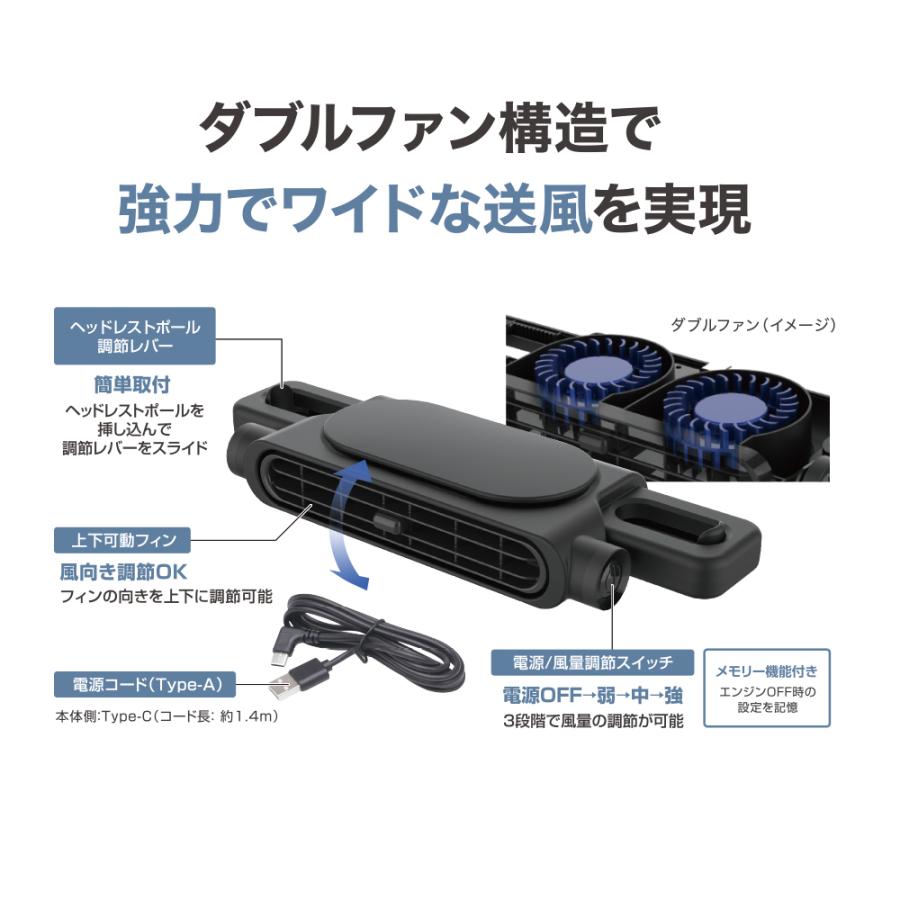 YAC（ヤック） 扇風機 首用 DF65 ネックワイドファン slim スポット