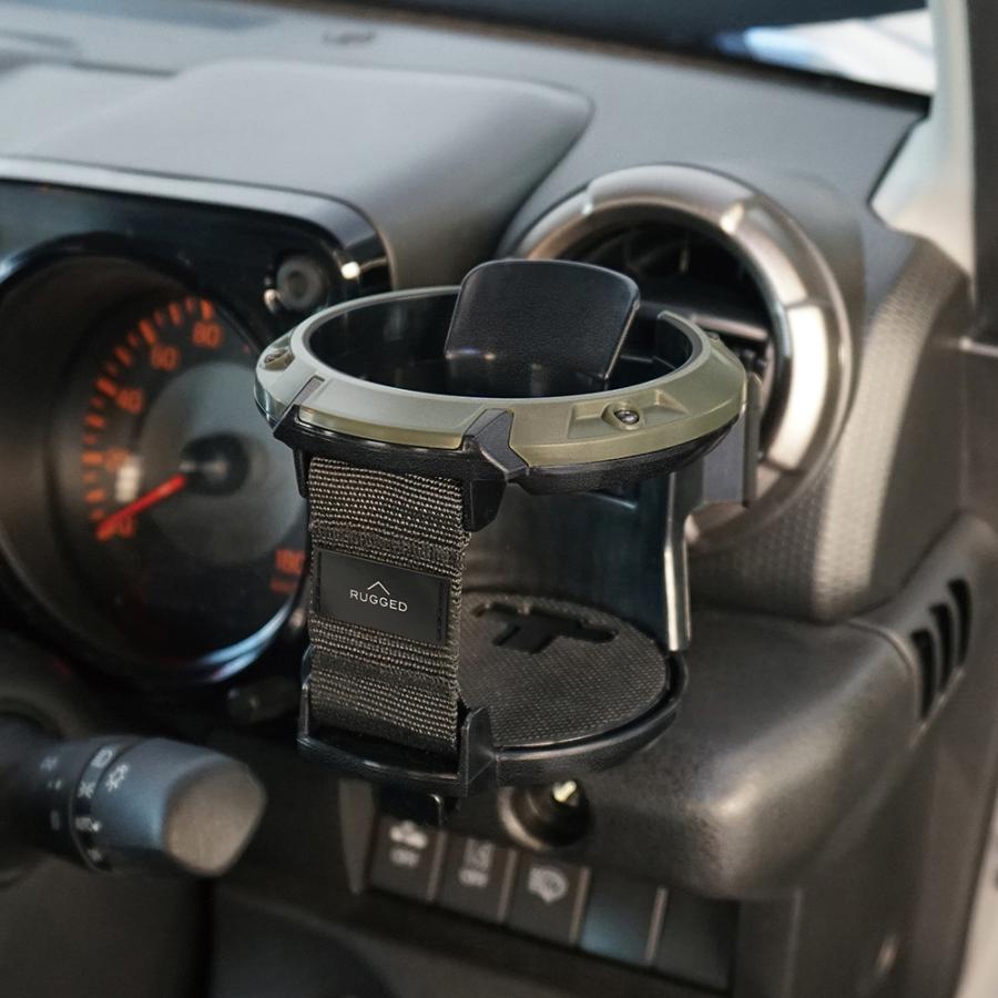 YAC（自動車用アクセサリ） YAC ヤック PF-361 RUGGED ドリンクGR モス