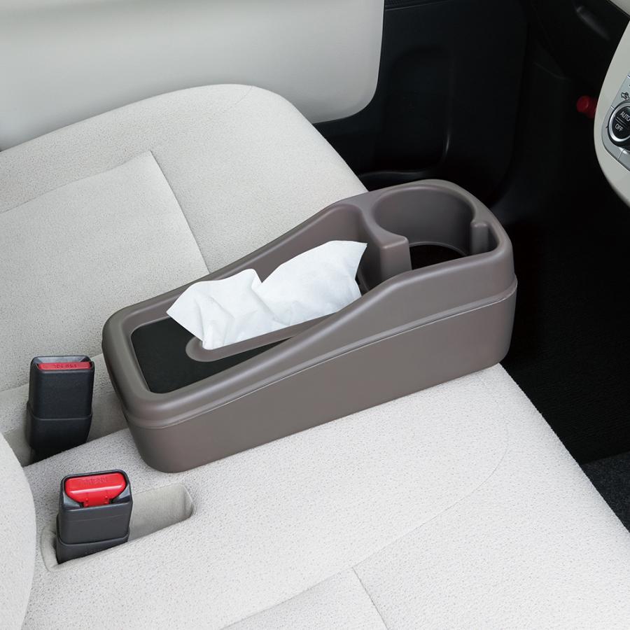 ヤック コンソールボックス PF-421 ベンチシートオーガナイザー 小物入れ 収納ケース 小物 収納 収納ボックス ドリンクホルダー スマホ | YAC（自動車用アクセサリ） | 03