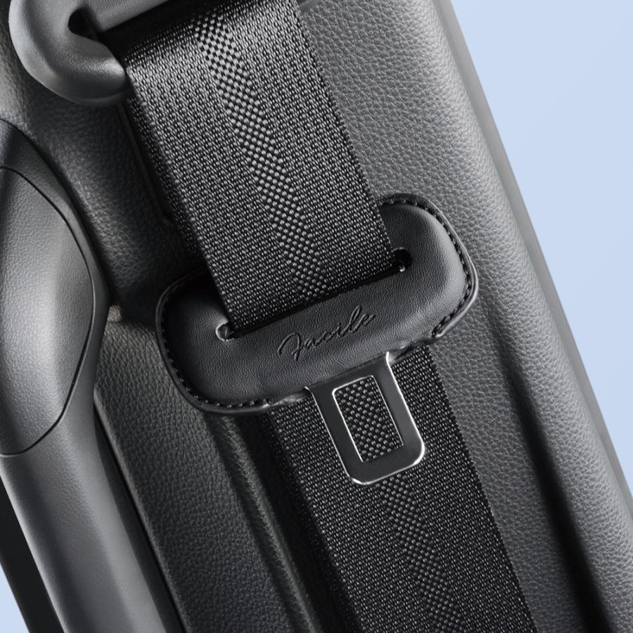 ヤック Facile シートベルトバックルカバー PF-426 シートベルト バックル カバー 2枚入り 装飾 カスタム アクセサリー ブラック レザー | YAC（自動車用アクセサリ） | 03