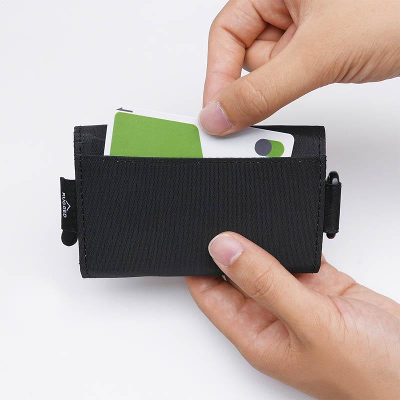 ヤック マルチキーケース Lサイズ ブラック スナップフック付き カードホルダー付き カギ 紙幣 コンパクト カバン 小物 YAC PF-435 | 槌屋ヤック | 03