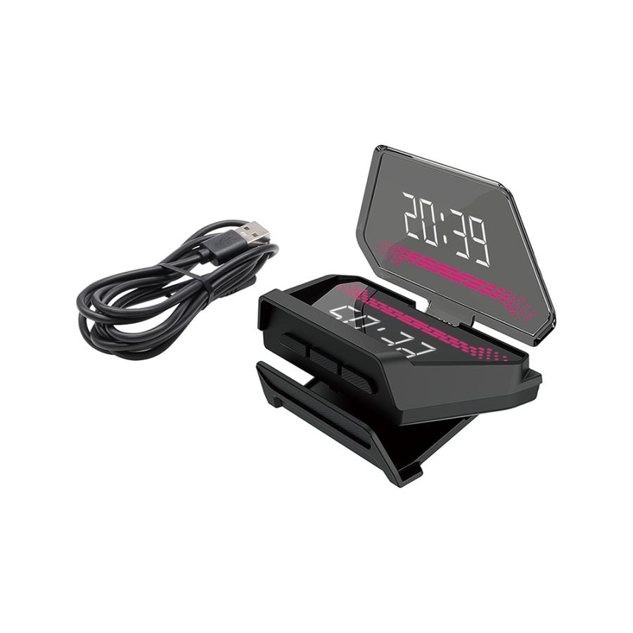 槌屋ヤック ヤック デジタル時計 ヘッドアップディスプレイクロック