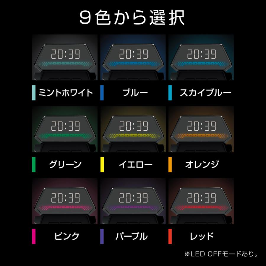 槌屋ヤック ヤック デジタル時計 ヘッドアップディスプレイクロック