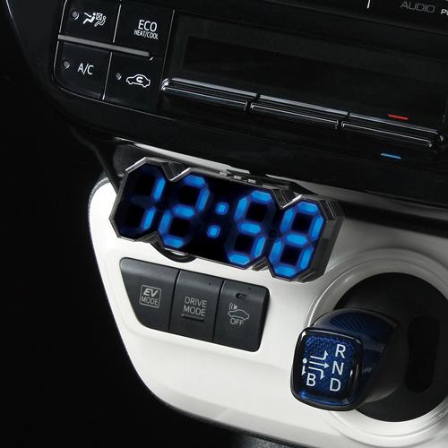 YAC（自動車用アクセサリ） ヤック PF396 3Dデジタルクロック