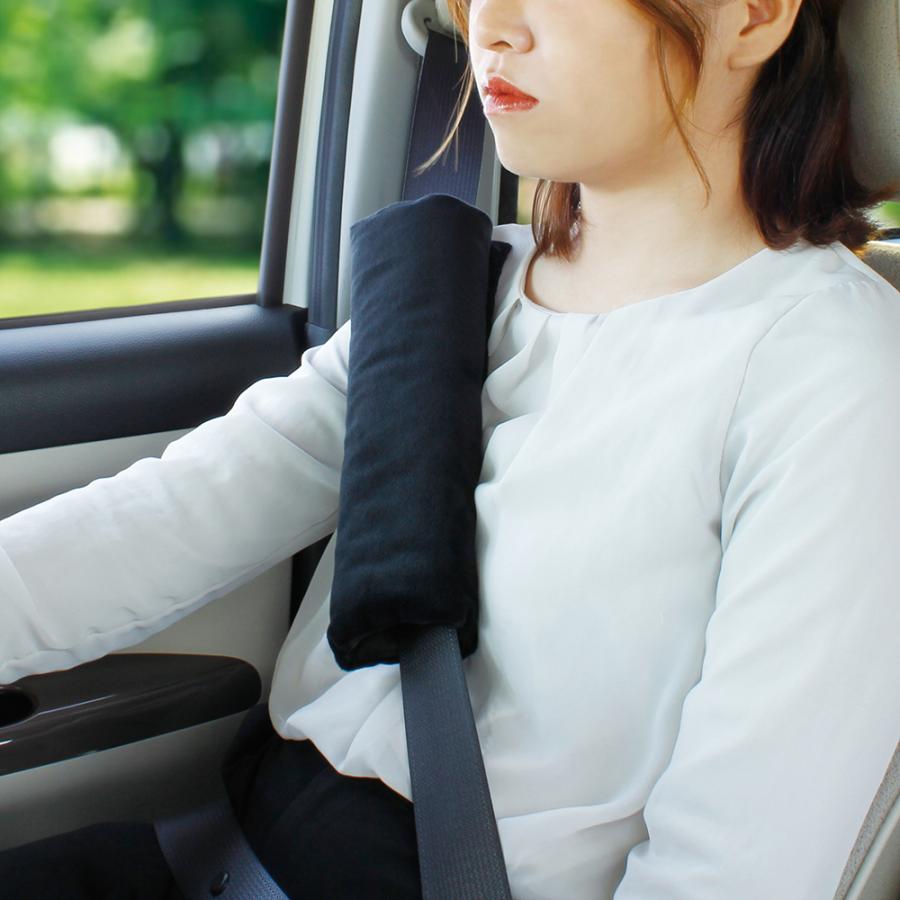 ヤック ZE-92 シートベルトパッド BK 最大対応サイズ:約52mm マジックテープ 簡単装着 YAC | YAC（自動車用アクセサリ） | 03