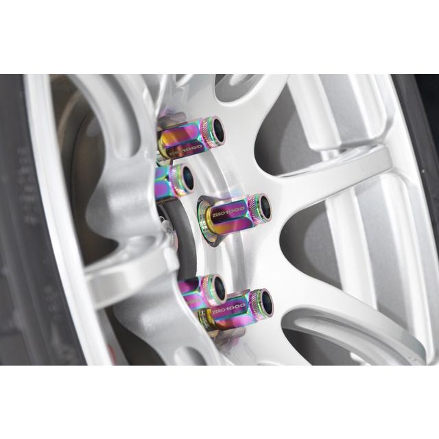 ZERO-1000 レーシングナット 707-B003 45mm 貫通ナット 16個入り M12×P1.5 (21mm 1.5) ホイールナット クロモリ | 零1000 | 03