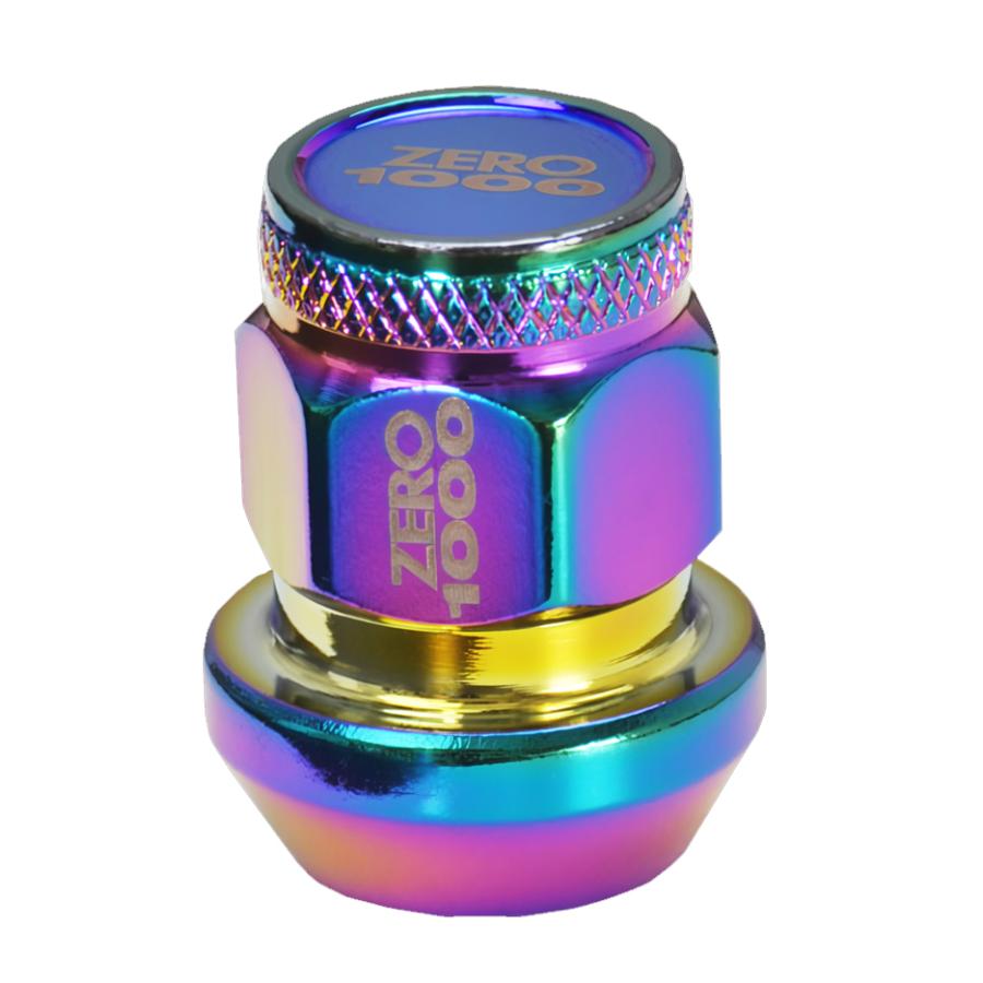 ZERO-1000 レーシングナット 707-C001C 28mm 袋ナット 20個入り M12×P1.5 (21mm 1.5) ホイールナット クロモリ | 零1000 | 01